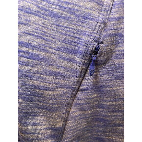 Lululemon Kanto Catch Me 1/2 Zip Heathered Sapphire Blue Size 8 - Picture 10 of 16